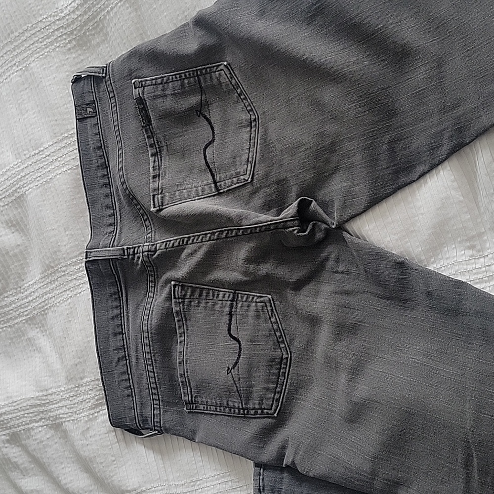 7 For All Mankind  Gray Gwenevere Jean Size 30